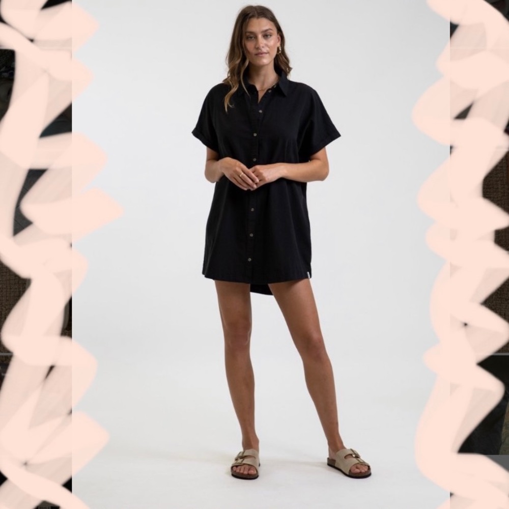 Rhythm Classic Linen Shirt Dress
